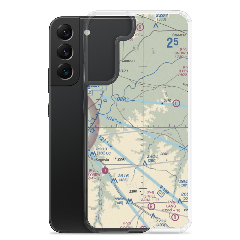 Robinson Ranch Airport (52TE) VFR Sectional Samsung Case Samsung Galaxy S22 Plus model shown