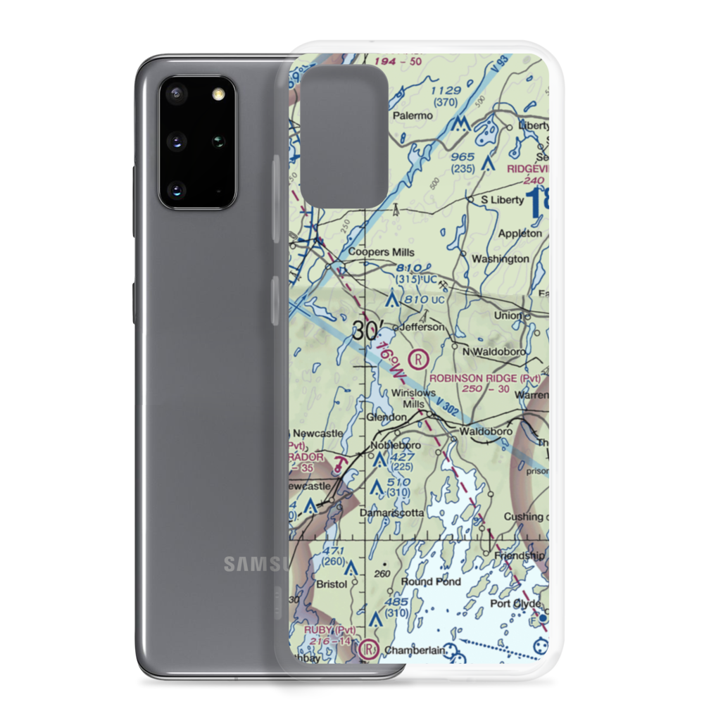 Robinson Ridge Field (ME34) VFR Sectional Samsung Case Samsung Galaxy S20 Plus model shown