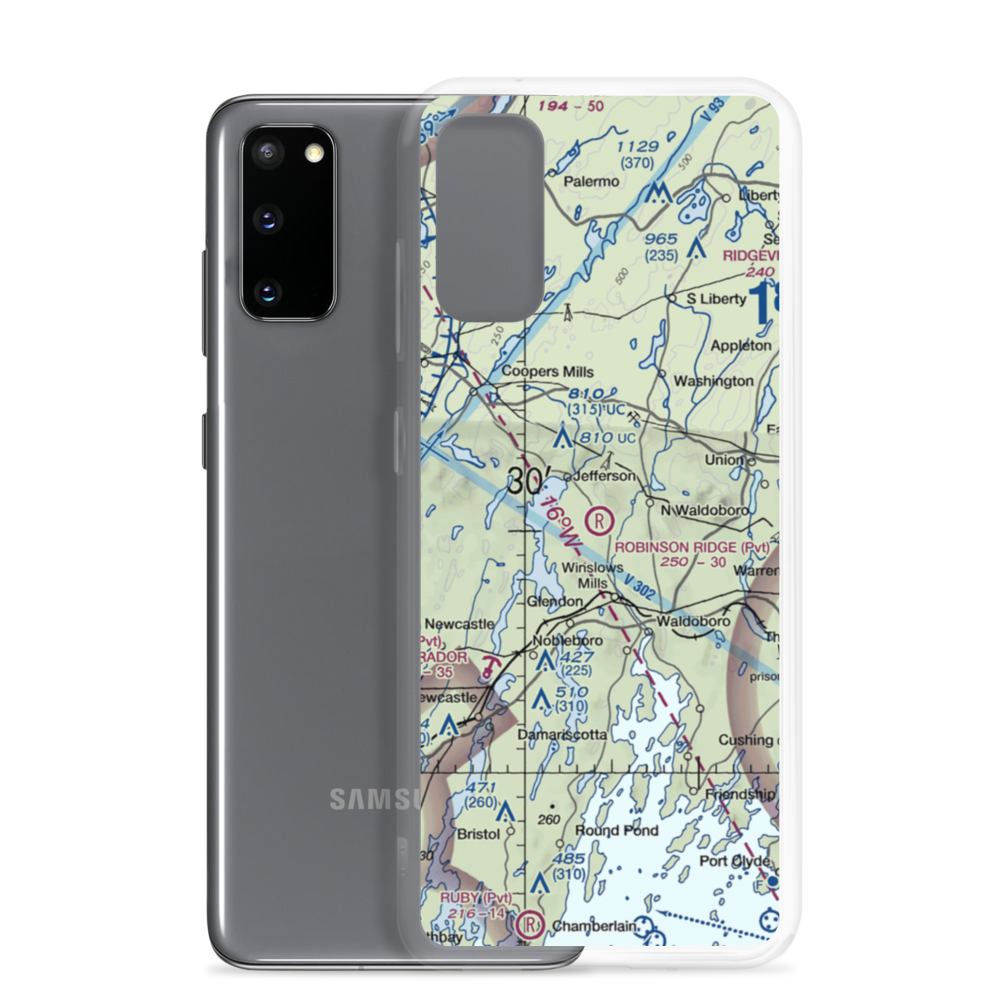 Robinson Ridge Field (ME34) VFR Sectional Samsung Case Samsung Galaxy S20 model shown
