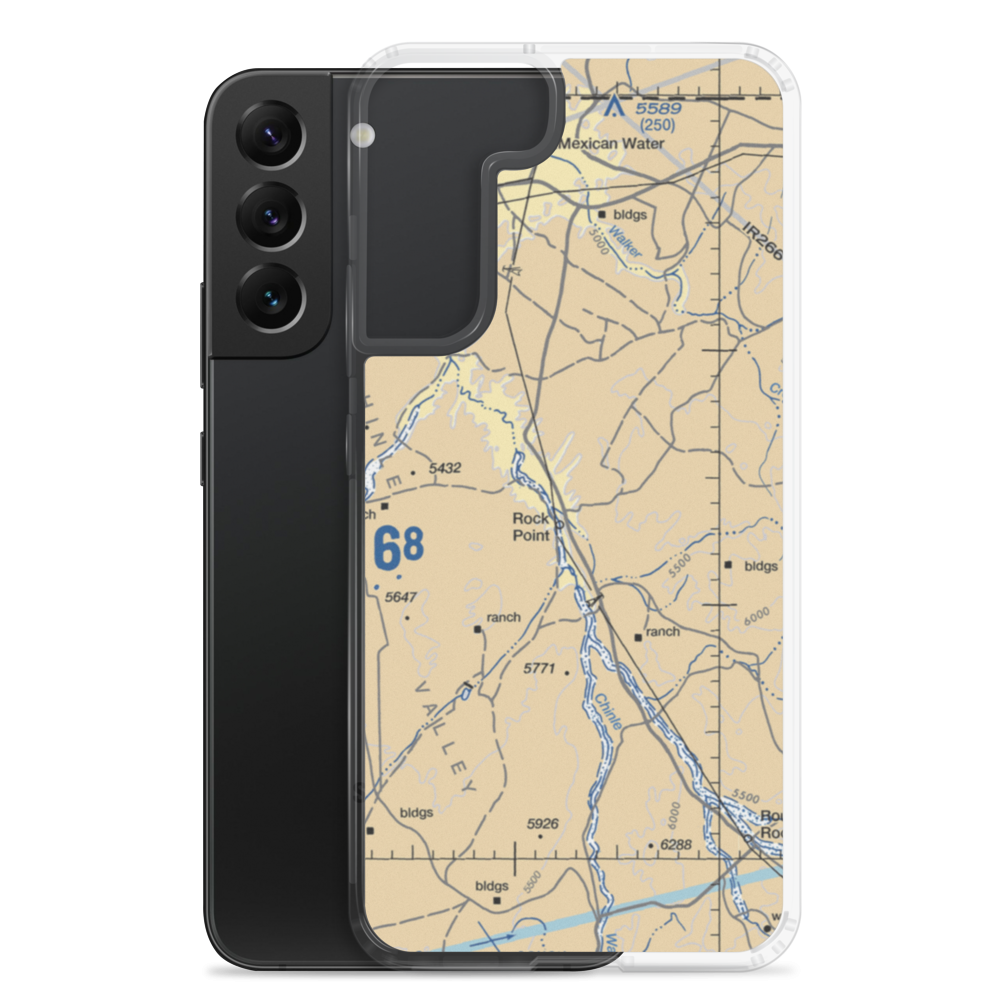 Rock Point Airport (49AZ) VFR Sectional Samsung Case Samsung Galaxy S22 Plus model shown