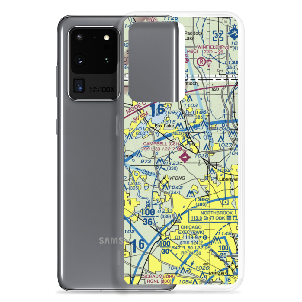 Rockenbach Airport (LL97) VFR Sectional Samsung Case Samsung Galaxy S20 Ultra model shown