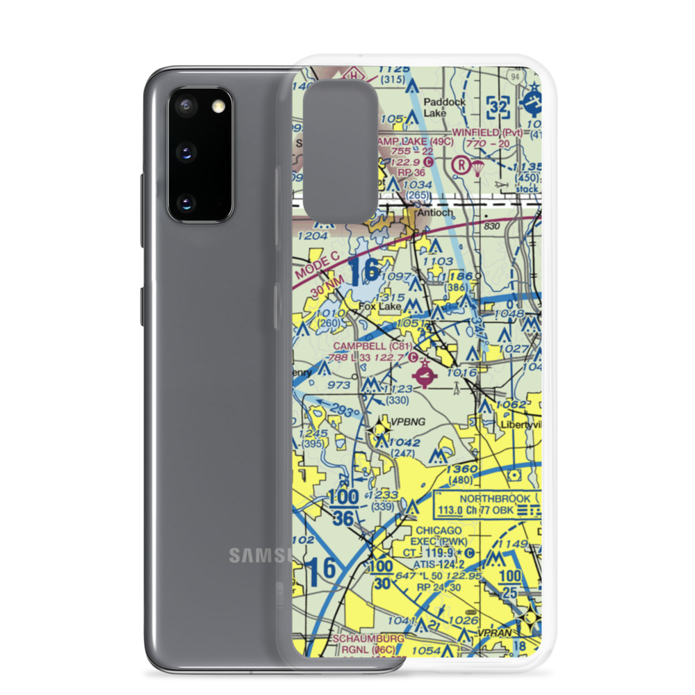 Rockenbach Airport (LL97) VFR Sectional Samsung Case Samsung Galaxy S20 model shown