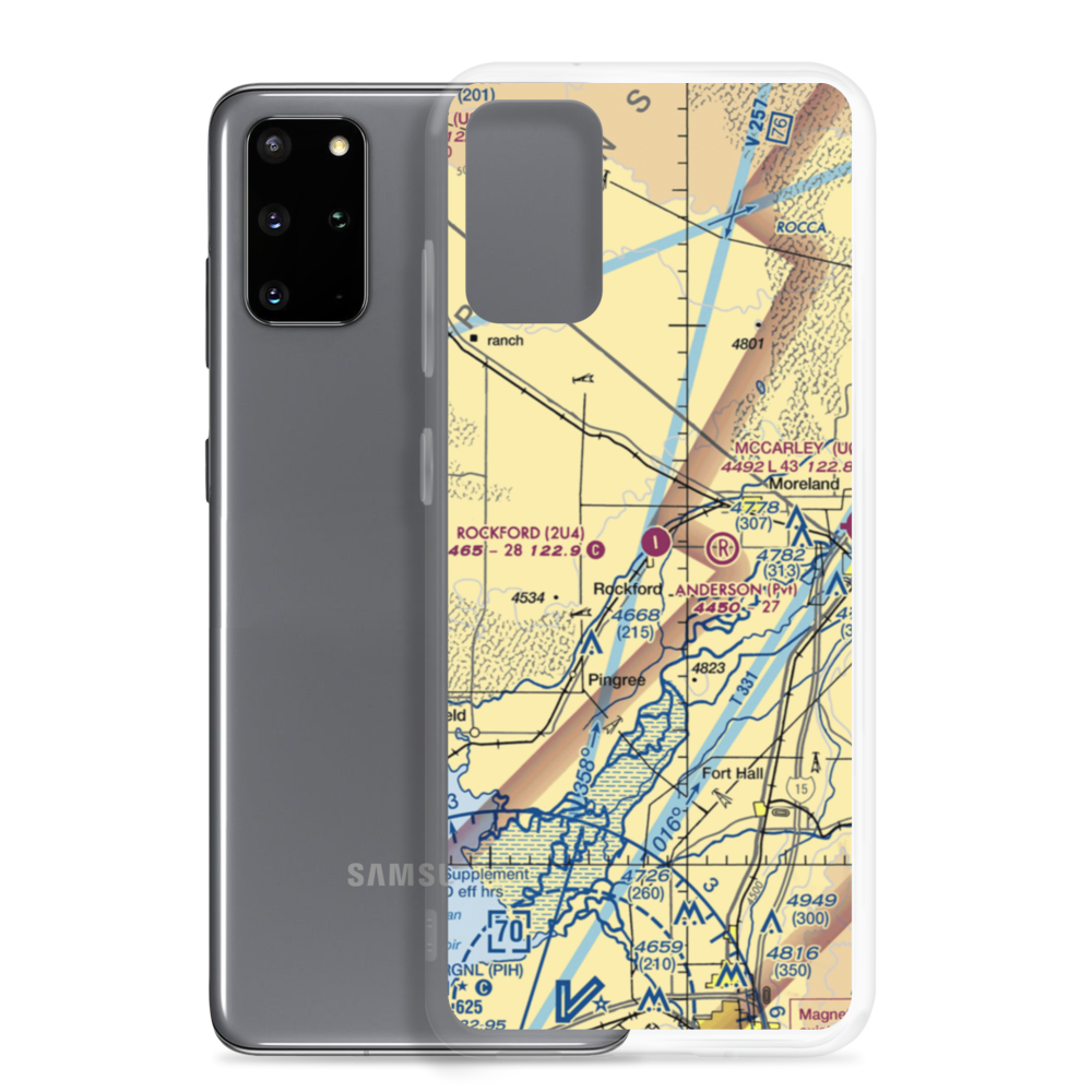Rockford Municipal Airport (2U4) VFR Sectional Samsung Case Samsung Galaxy S20 Plus model shown