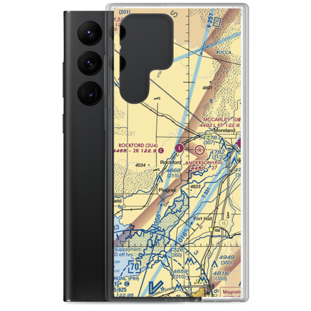 Rockford Municipal Airport (2U4) VFR Sectional Samsung Case Samsung Galaxy S22 Ultra model shown