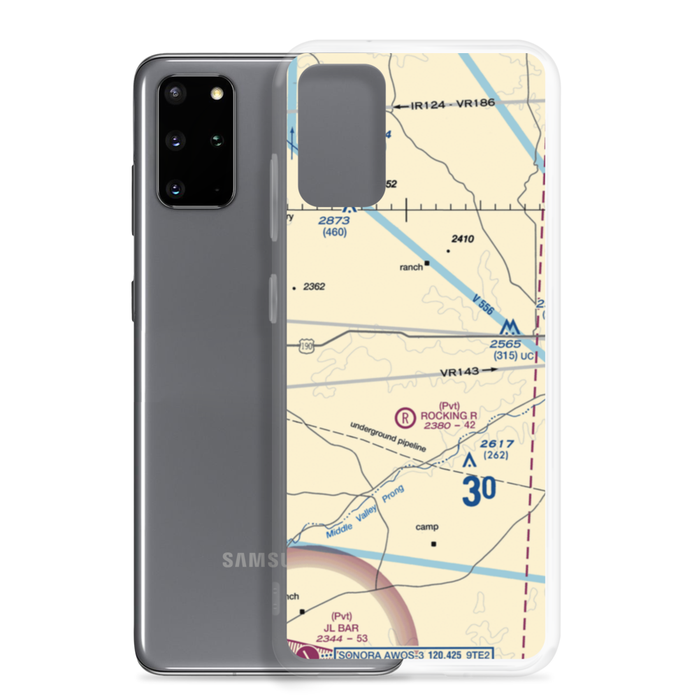 Rocking R Ranch Airport (6TA0) VFR Sectional Samsung Case Samsung Galaxy S20 Plus model shown
