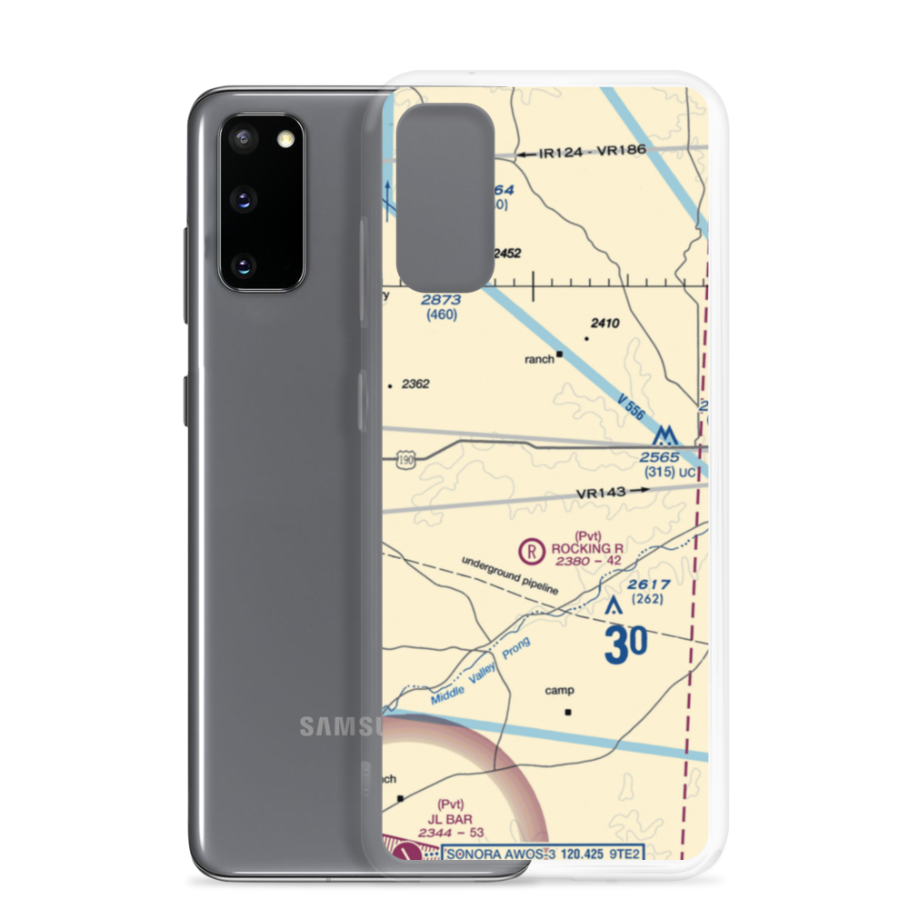 Rocking R Ranch Airport (6TA0) VFR Sectional Samsung Case Samsung Galaxy S20 model shown