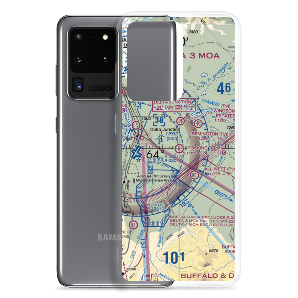 Rocking T. Ranch Airport (11AK) VFR Sectional Samsung Case Samsung Galaxy S20 Ultra model shown