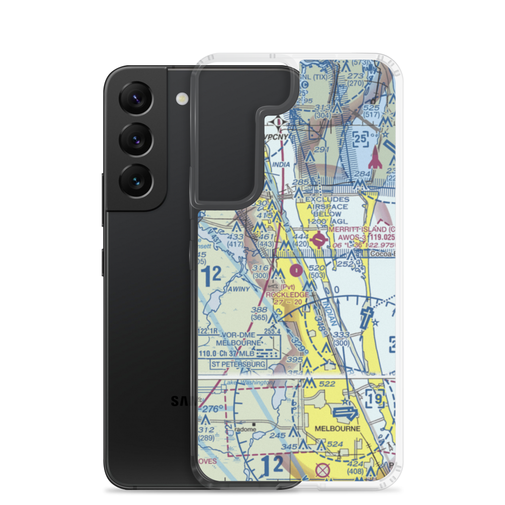 Rockledge Airport (21FA) VFR Sectional Samsung Case Samsung Galaxy S22 model shown