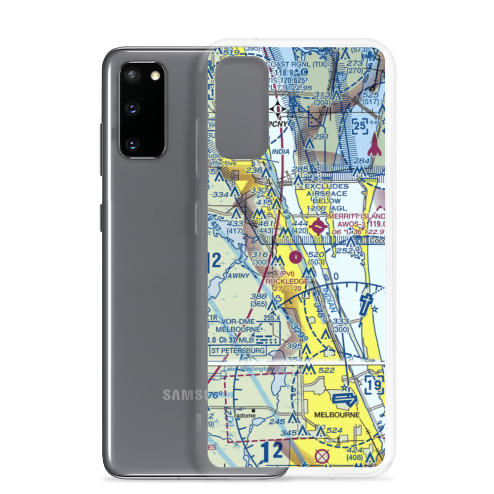 Rockledge Airport (21FA) VFR Sectional Samsung Case Samsung Galaxy S20 model shown