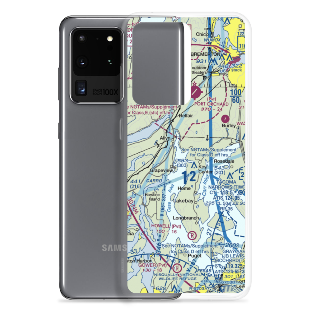 Rocky Bay Airport (WT77) VFR Sectional Samsung Case Samsung Galaxy S20 Ultra model shown