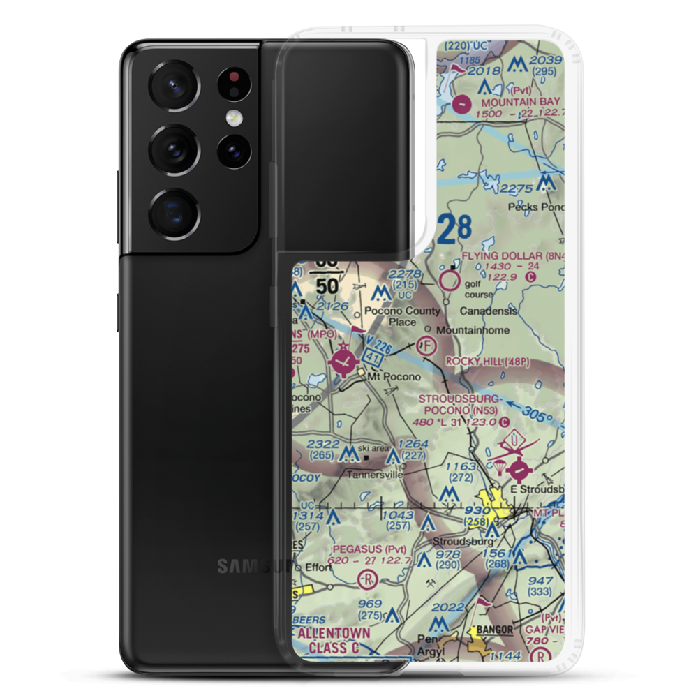 Rocky Hill Ultralightport (48P) VFR Sectional Samsung Case Samsung Galaxy S21 Ultra model shown
