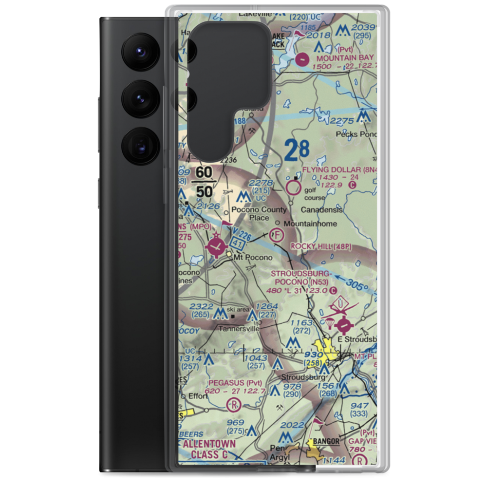 Rocky Hill Ultralightport (48P) VFR Sectional Samsung Case Samsung Galaxy S22 Ultra model shown