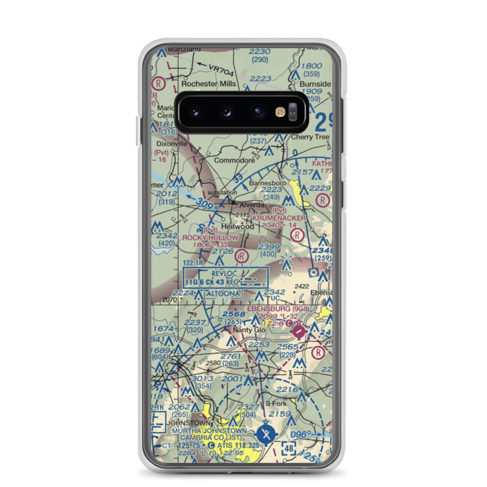Rocky Hollow Field (PN72) VFR Sectional Samsung Case Samsung Galaxy S10 model shown