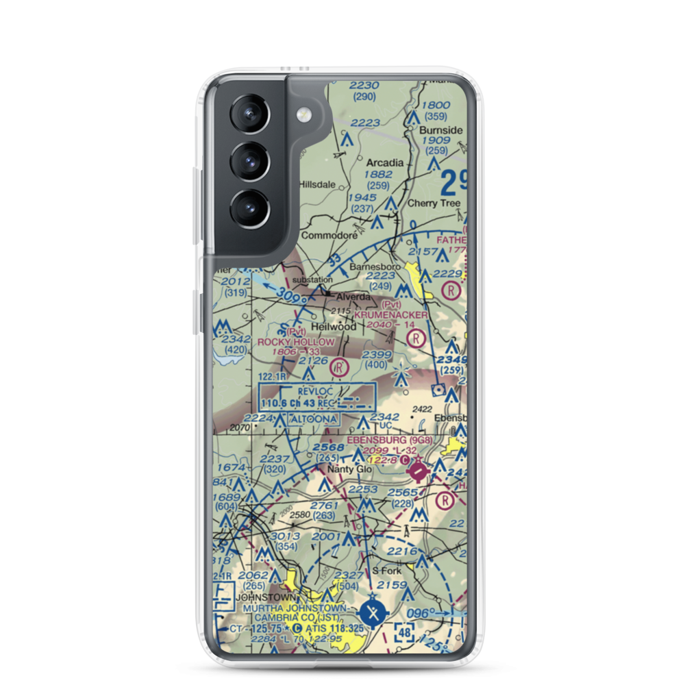 Rocky Hollow Field (PN72) VFR Sectional Samsung Case Samsung Galaxy S21 model shown