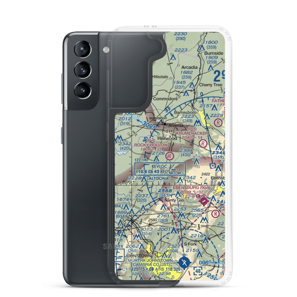 Rocky Hollow Field (PN72) VFR Sectional Samsung Case Samsung Galaxy S21 model shown