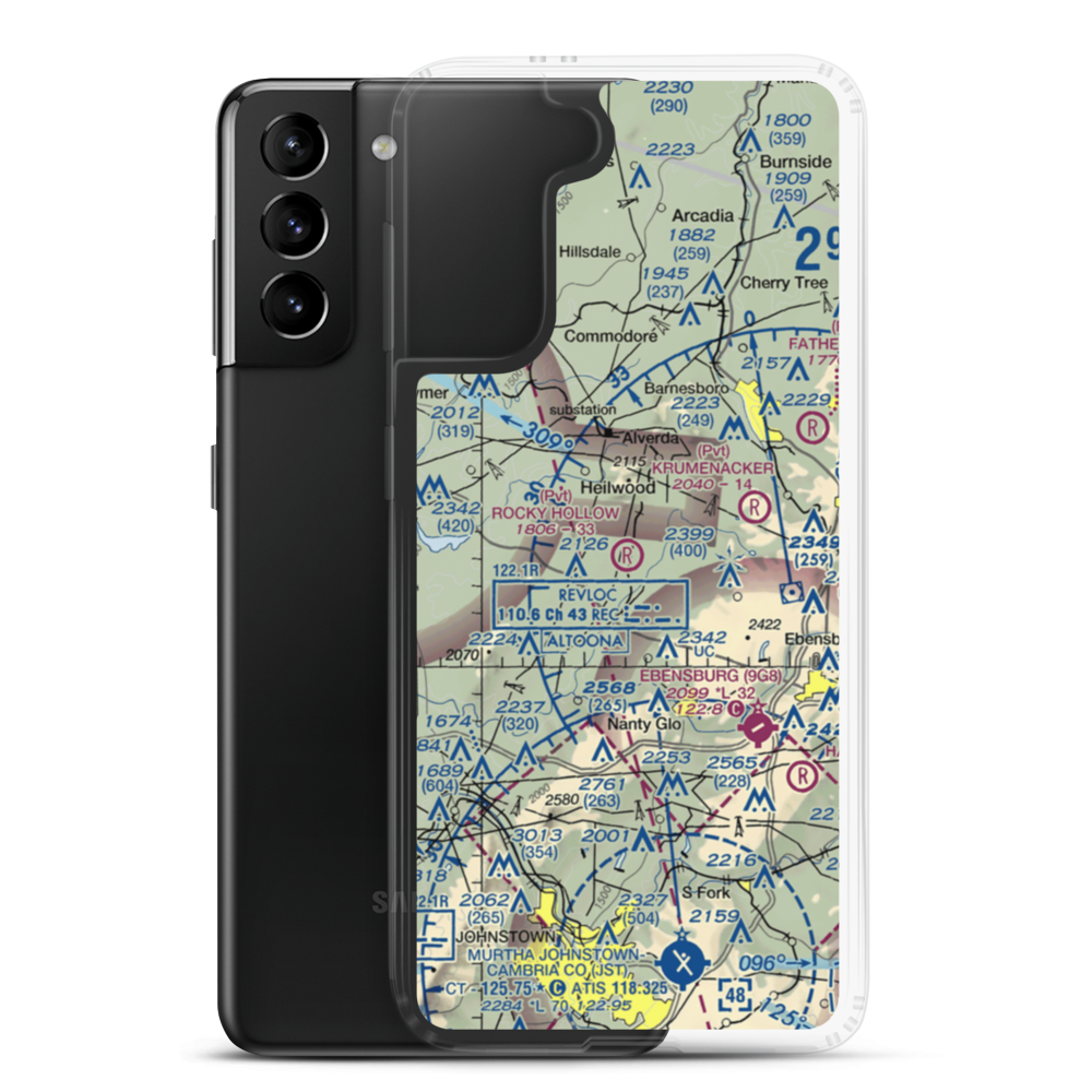 Rocky Hollow Field (PN72) VFR Sectional Samsung Case Samsung Galaxy S21 Plus model shown