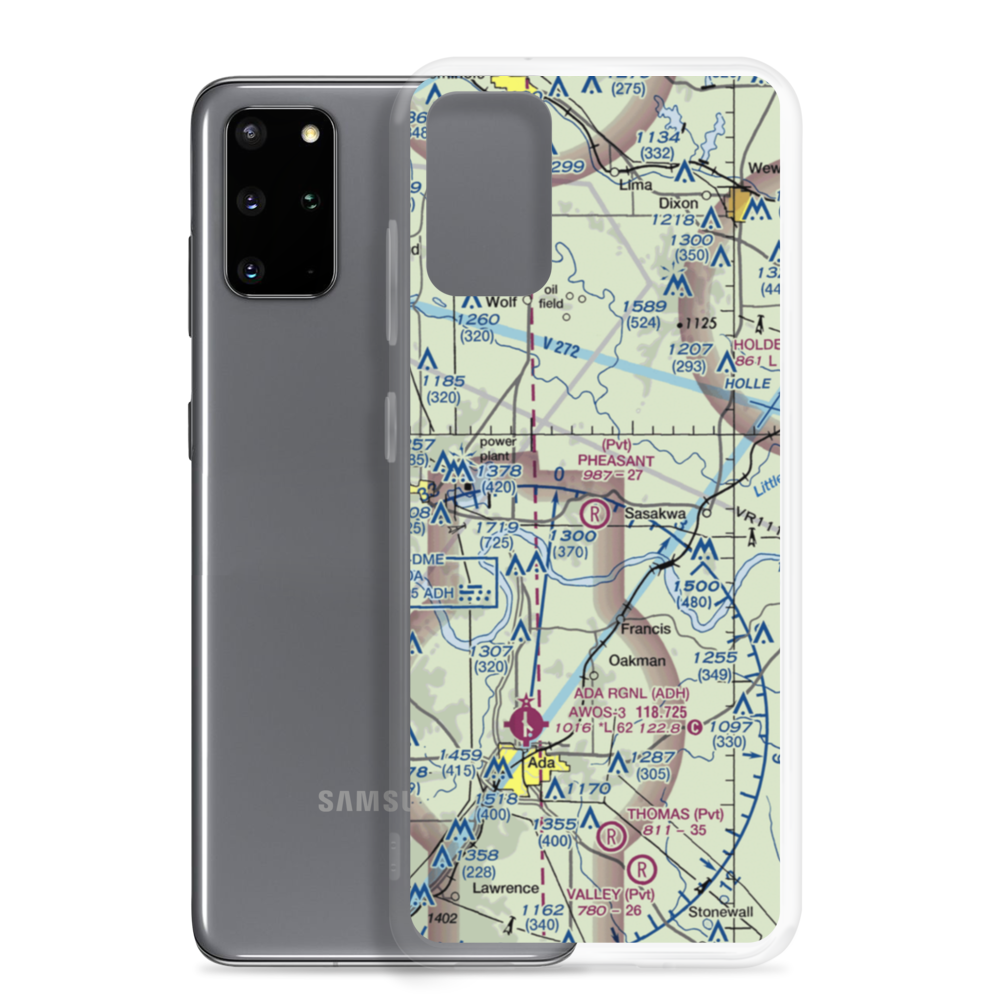 Rocky Point Airport (90OK) VFR Sectional Samsung Case Samsung Galaxy S20 Plus model shown