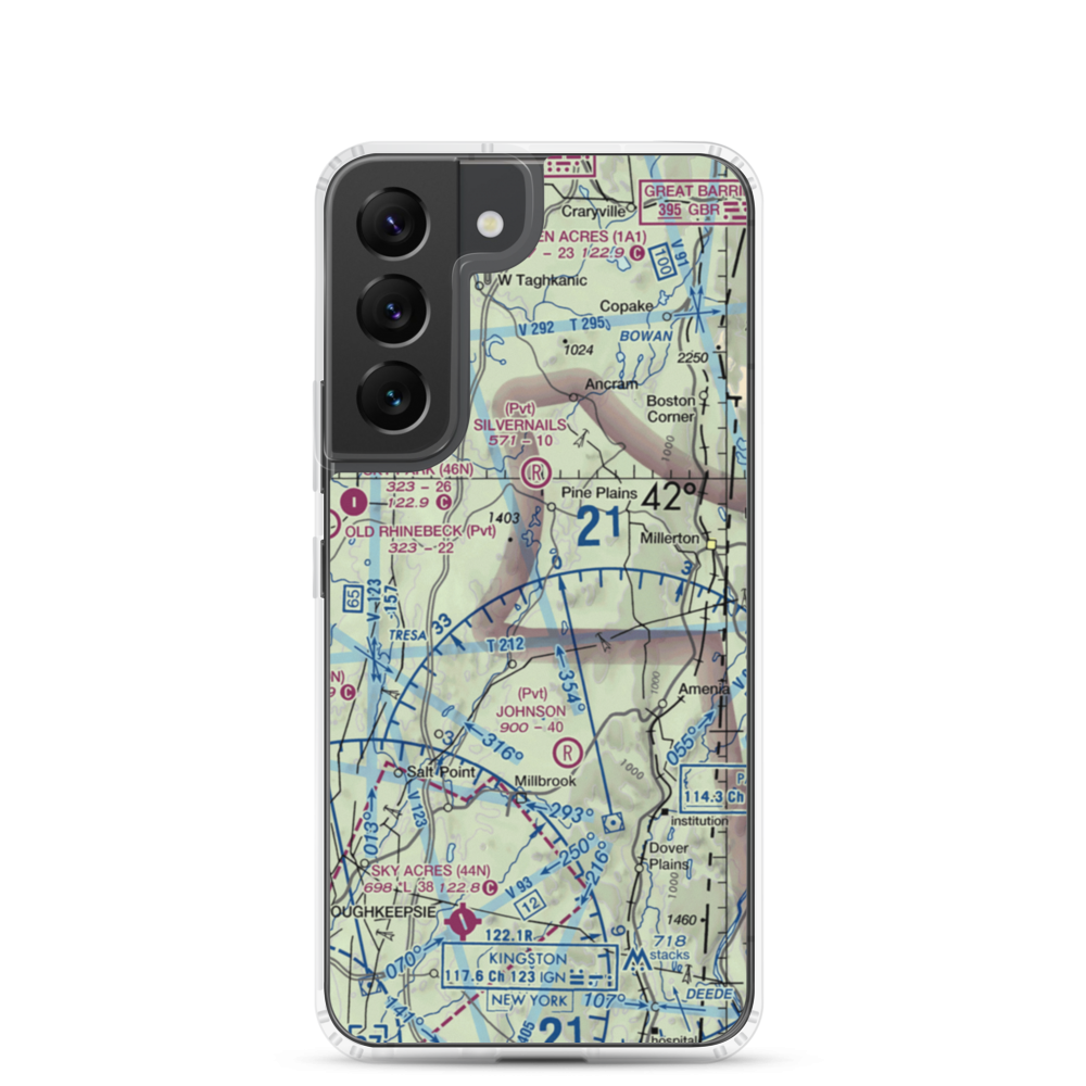 Rocky Reef Farm Airport (0NK8) VFR Sectional Samsung Case Samsung Galaxy S22 model shown