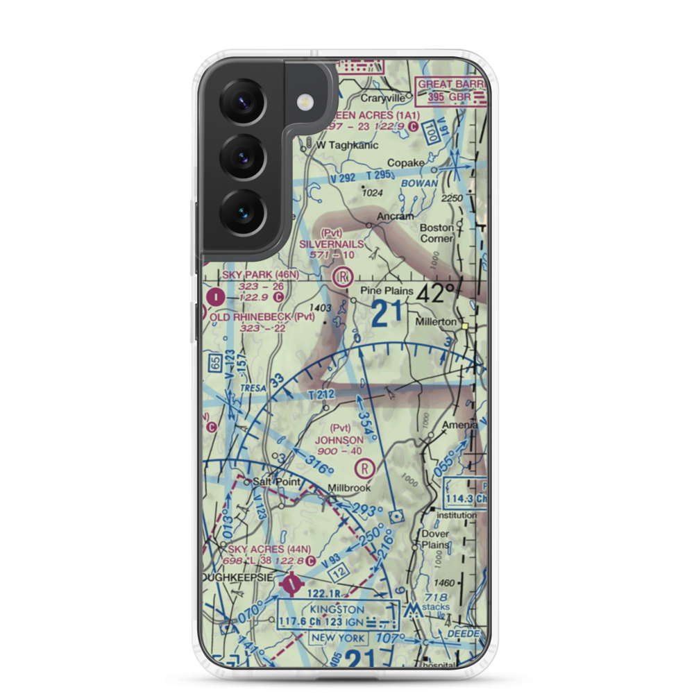 Rocky Reef Farm Airport (0NK8) VFR Sectional Samsung Case Samsung Galaxy S22 Plus model shown
