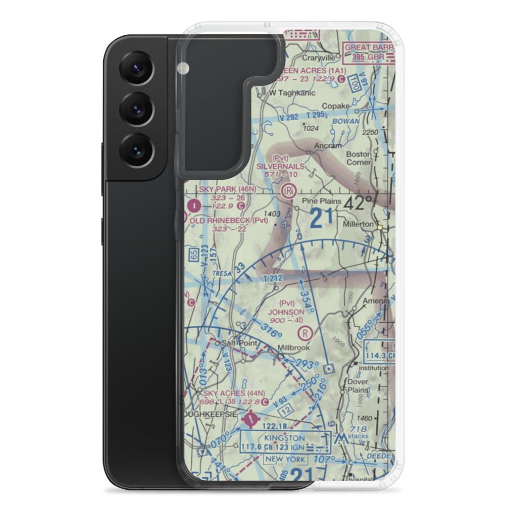 Rocky Reef Farm Airport (0NK8) VFR Sectional Samsung Case Samsung Galaxy S22 Plus model shown