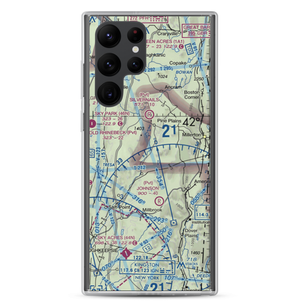 Rocky Reef Farm Airport (0NK8) VFR Sectional Samsung Case Samsung Galaxy S22 Ultra model shown