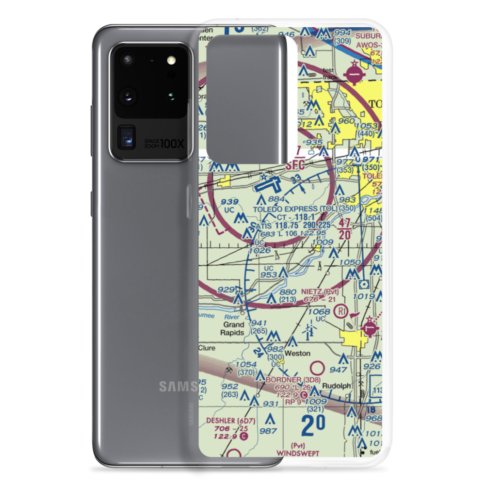 Rocky Ridge Airpark (82OH) VFR Sectional Samsung Case Samsung Galaxy S20 Ultra model shown