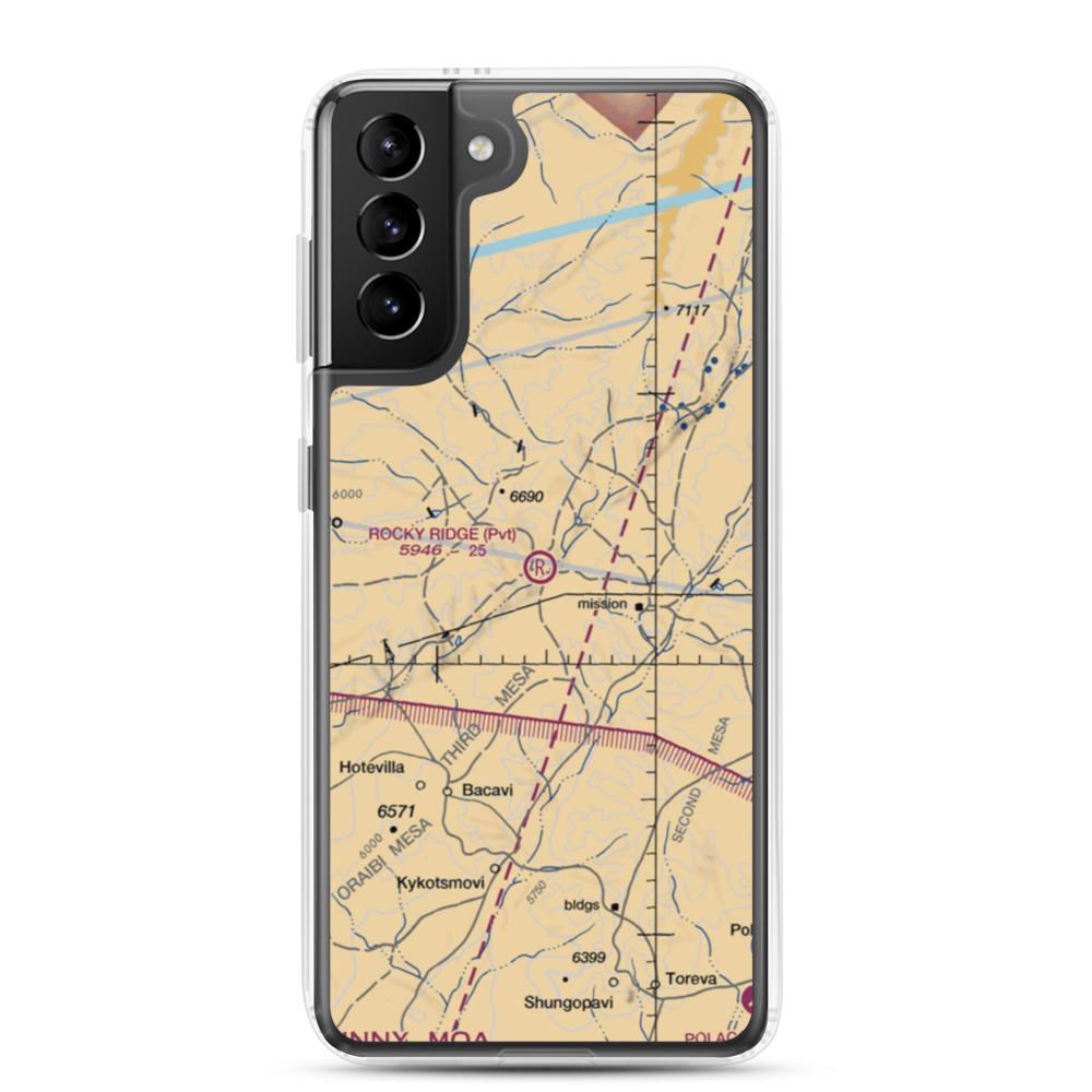Rocky Ridge Airport (50AZ) VFR Sectional Samsung Case Samsung Galaxy S21 Plus model shown