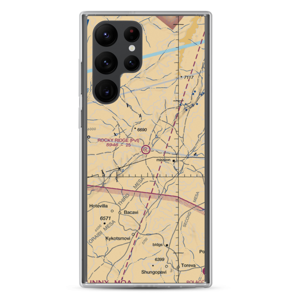 Rocky Ridge Airport (50AZ) VFR Sectional Samsung Case Samsung Galaxy S22 Ultra model shown