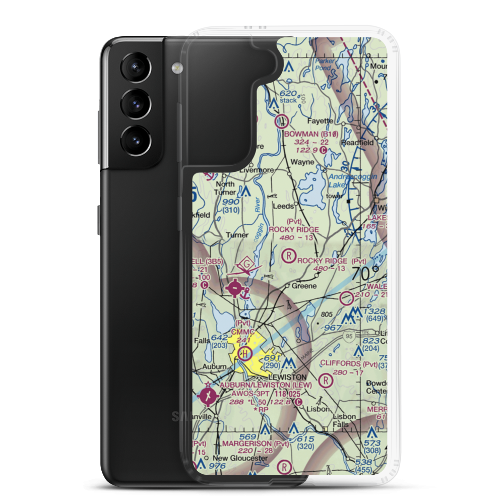 Rocky Ridge Airport (ME39) VFR Sectional Samsung Case Samsung Galaxy S21 Plus model shown