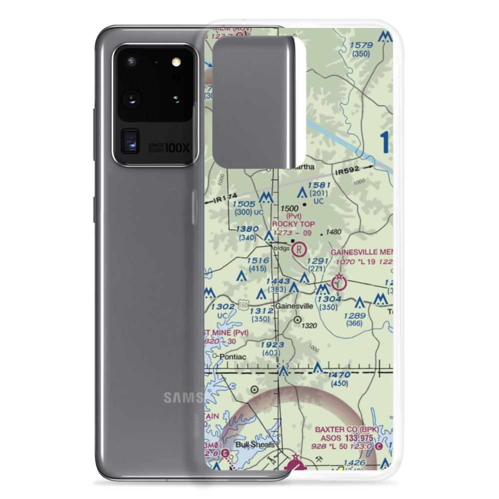 Rocky Top Airfield (11MU) VFR Sectional Samsung Case Samsung Galaxy S20 Ultra model shown
