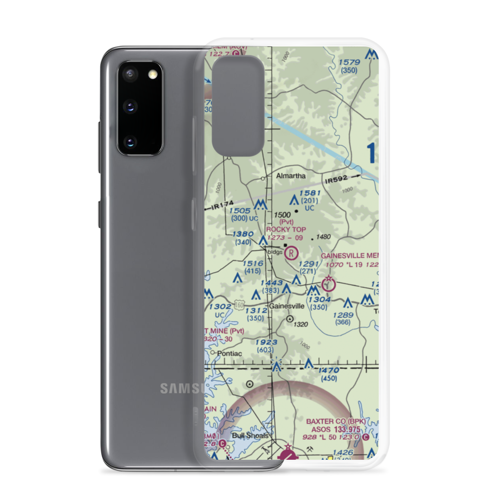 Rocky Top Airfield (11MU) VFR Sectional Samsung Case Samsung Galaxy S20 model shown