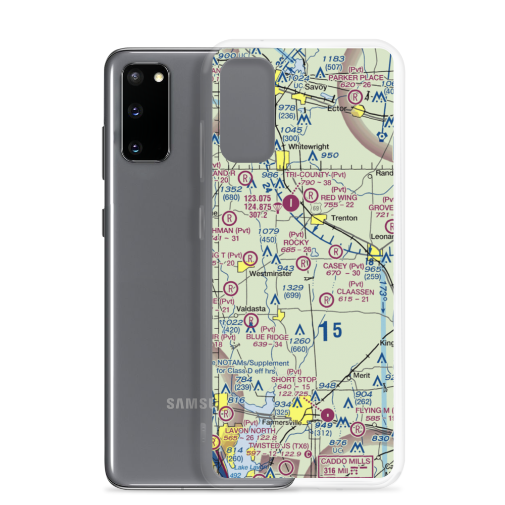 Rockys Place Airport (6TA2) VFR Sectional Samsung Case Samsung Galaxy S20 model shown