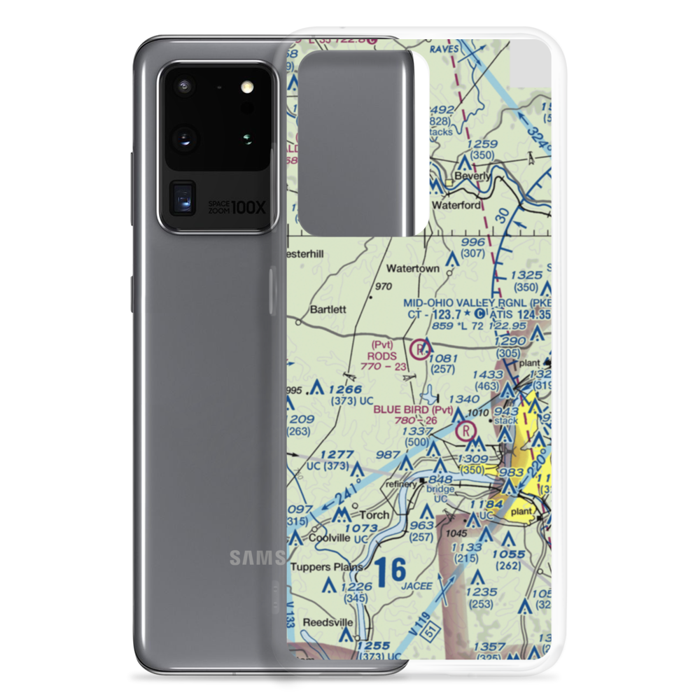 Rod's Sod Airport (OH55) VFR Sectional Samsung Case Samsung Galaxy S20 Ultra model shown