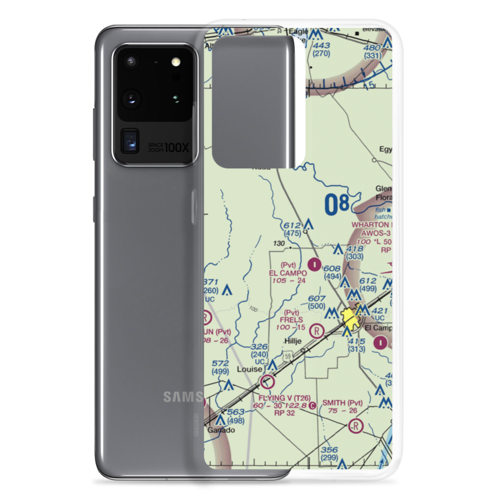 Rodgers Roost Airport (0XS1) VFR Sectional Samsung Case Samsung Galaxy S20 Ultra model shown