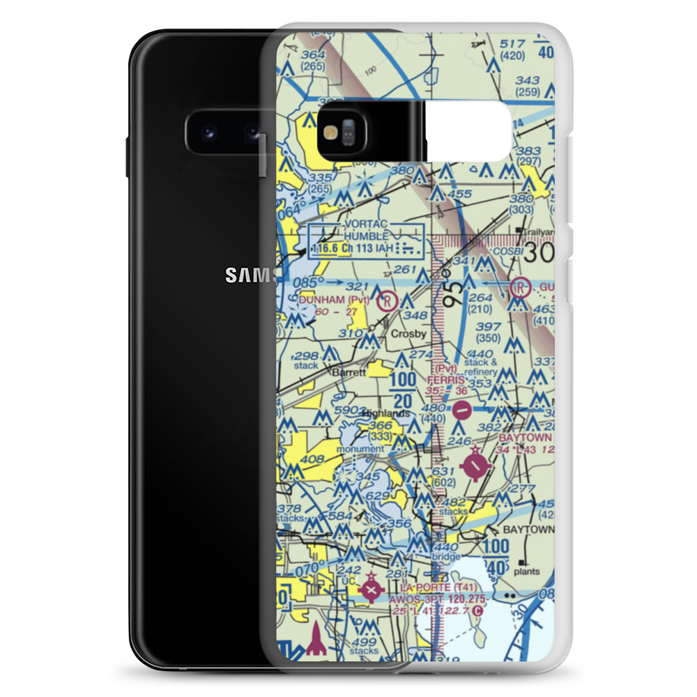 Roeder Airport (49TA) VFR Sectional Samsung Case Samsung Galaxy S10+ model shown