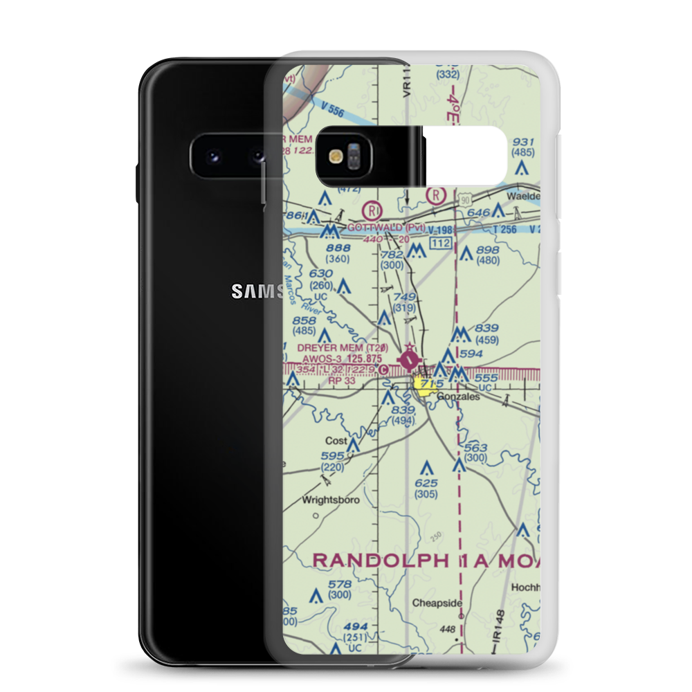Roger M. Dreyer Memorial Airport (T20) VFR Sectional Samsung Case Samsung Galaxy S10 model shown