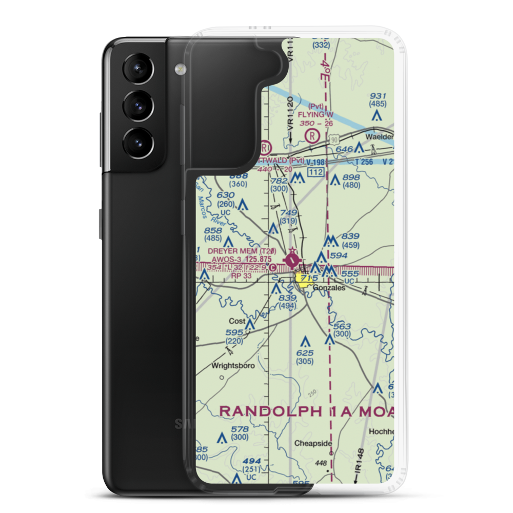 Roger M. Dreyer Memorial Airport (T20) VFR Sectional Samsung Case Samsung Galaxy S21 Plus model shown