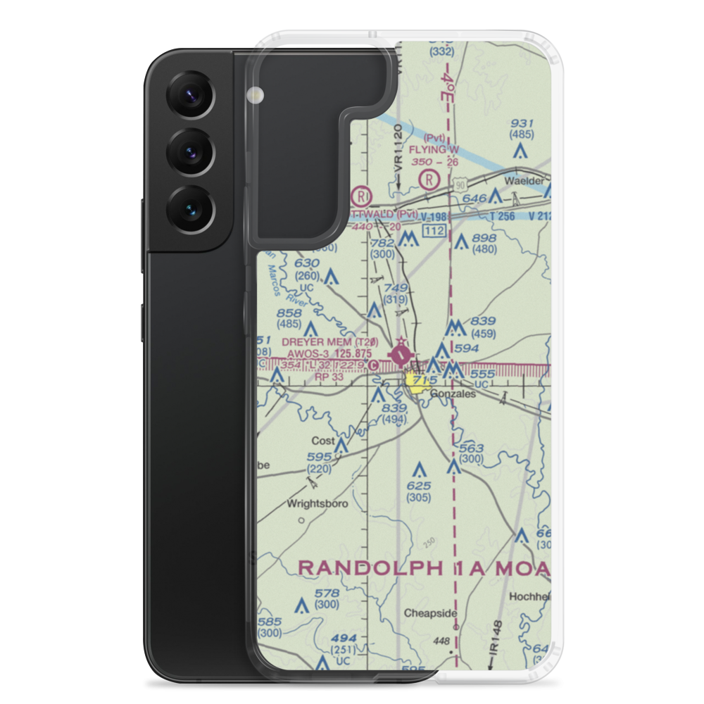 Roger M. Dreyer Memorial Airport (T20) VFR Sectional Samsung Case Samsung Galaxy S22 Plus model shown