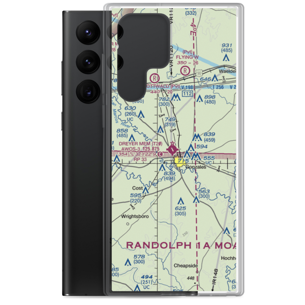 Roger M. Dreyer Memorial Airport (T20) VFR Sectional Samsung Case Samsung Galaxy S22 Ultra model shown