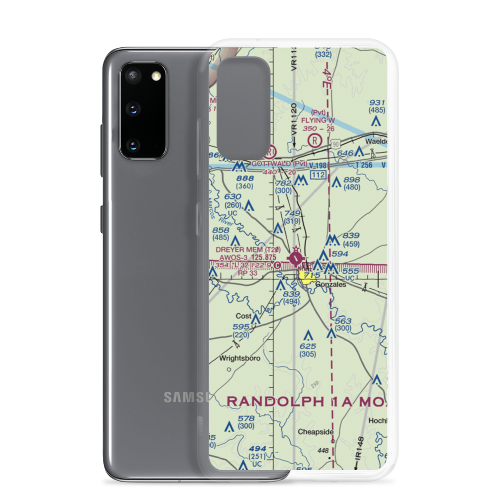 Roger M. Dreyer Memorial Airport (T20) VFR Sectional Samsung Case Samsung Galaxy S20 model shown