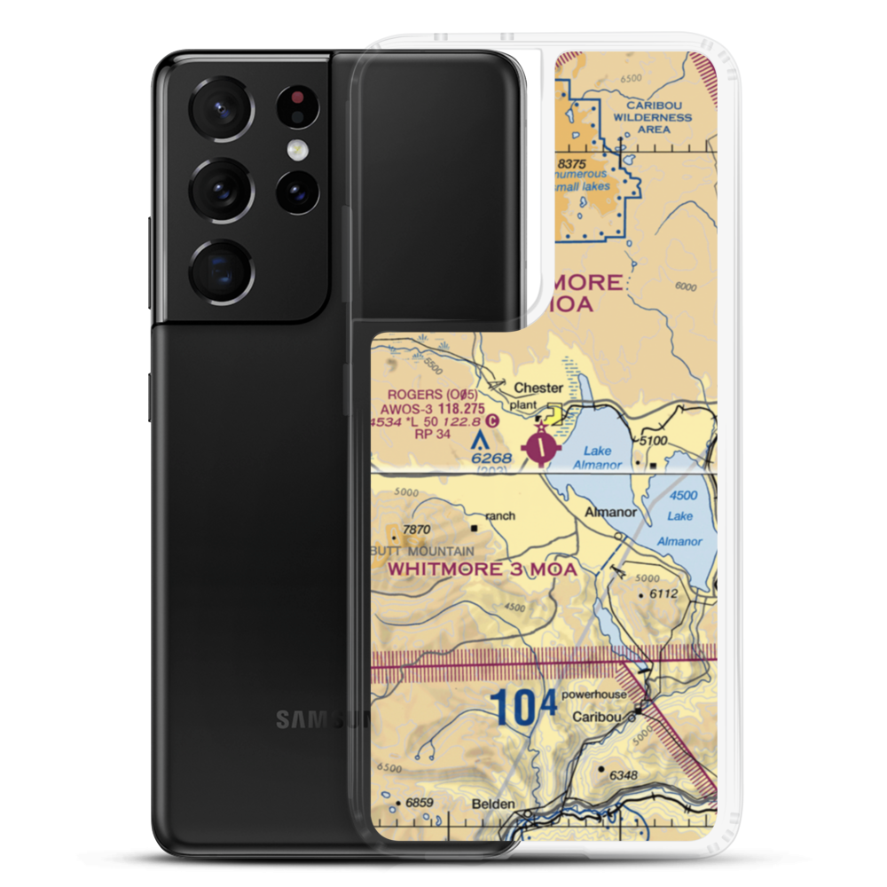 Rogers Field (O05) VFR Sectional Samsung Case Samsung Galaxy S21 Ultra model shown