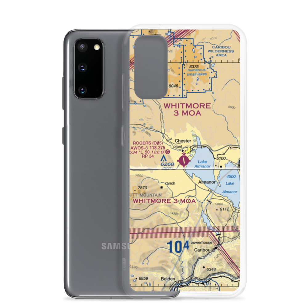 Rogers Field (O05) VFR Sectional Samsung Case Samsung Galaxy S20 model shown