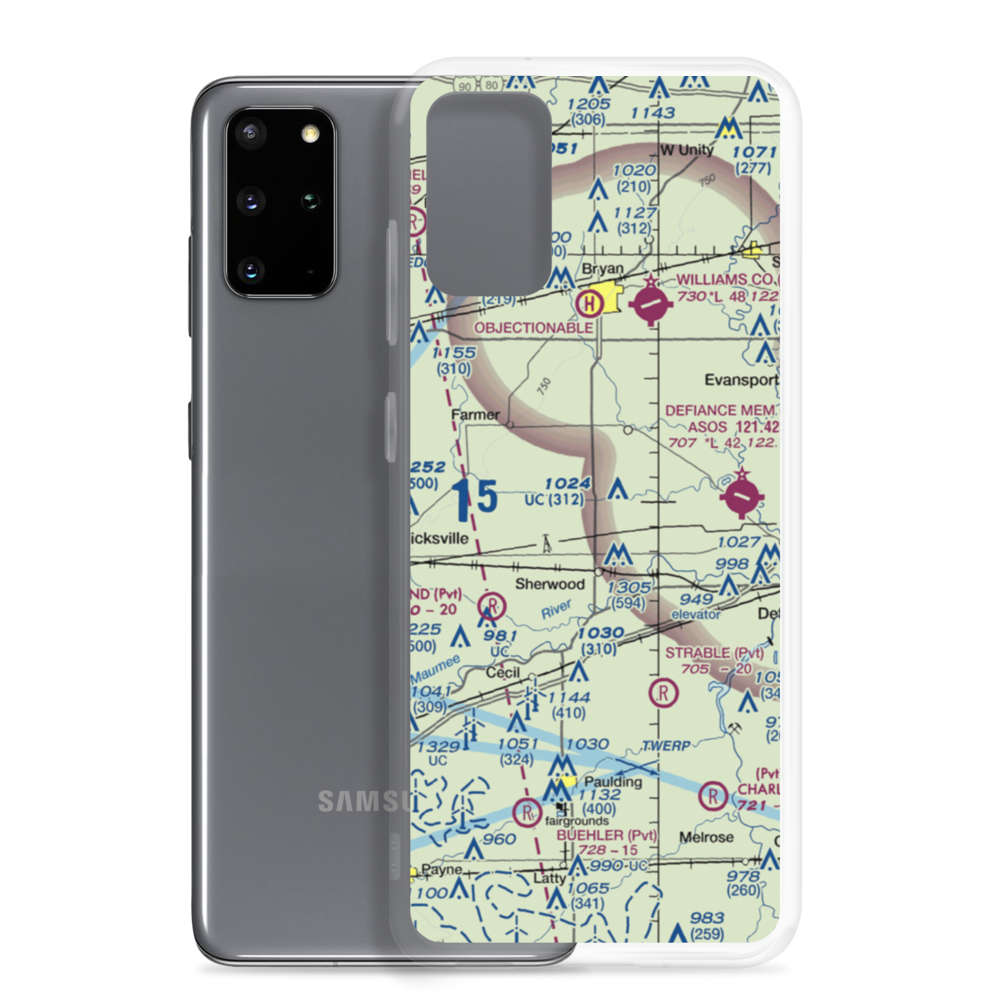 Rogers Private Airport (5OI9) VFR Sectional Samsung Case Samsung Galaxy S20 Plus model shown