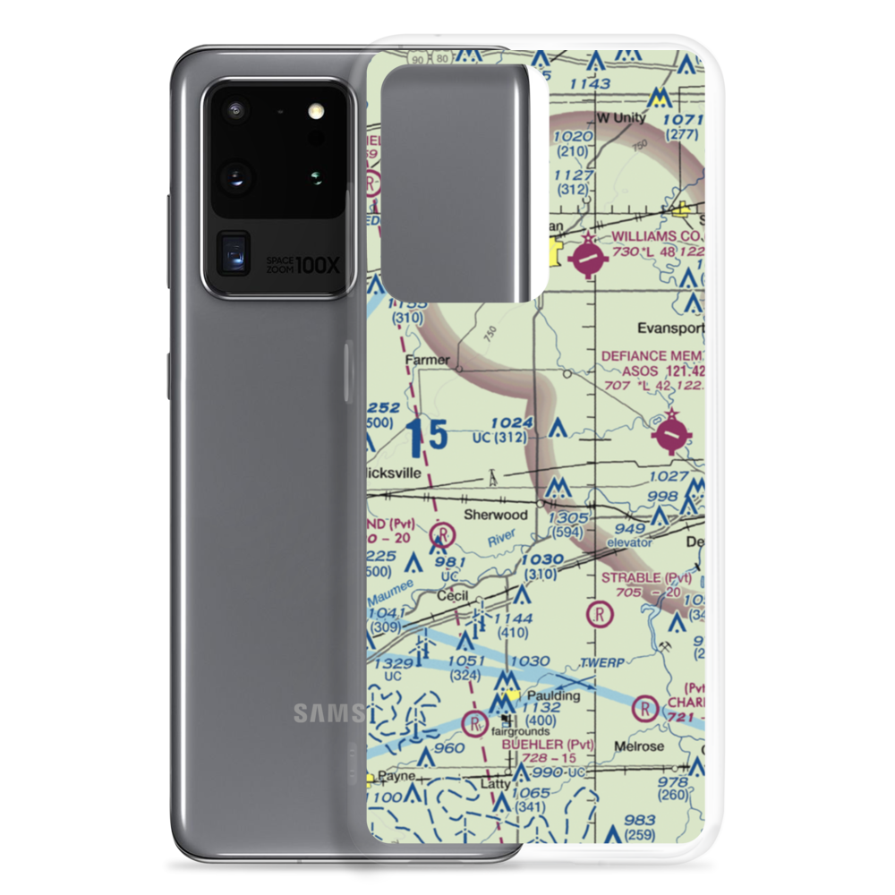 Rogers Private Airport (5OI9) VFR Sectional Samsung Case Samsung Galaxy S20 Ultra model shown