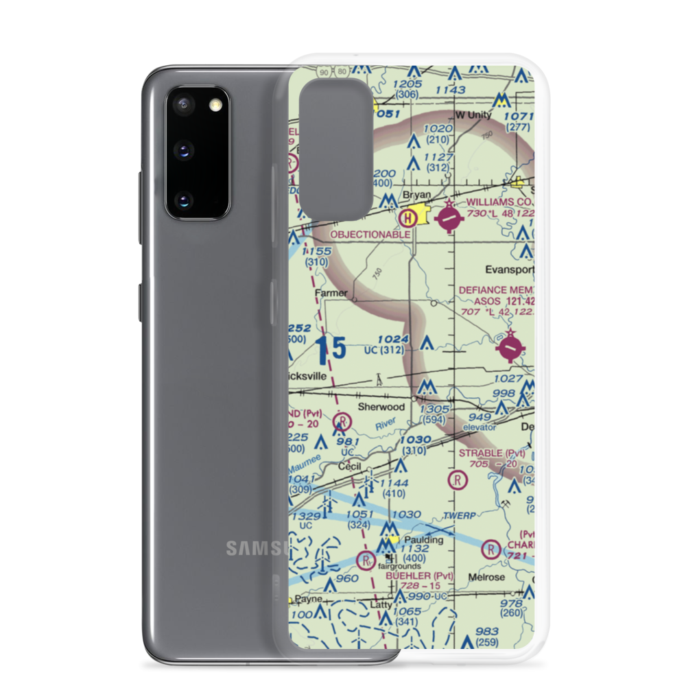 Rogers Private Airport (5OI9) VFR Sectional Samsung Case Samsung Galaxy S20 model shown