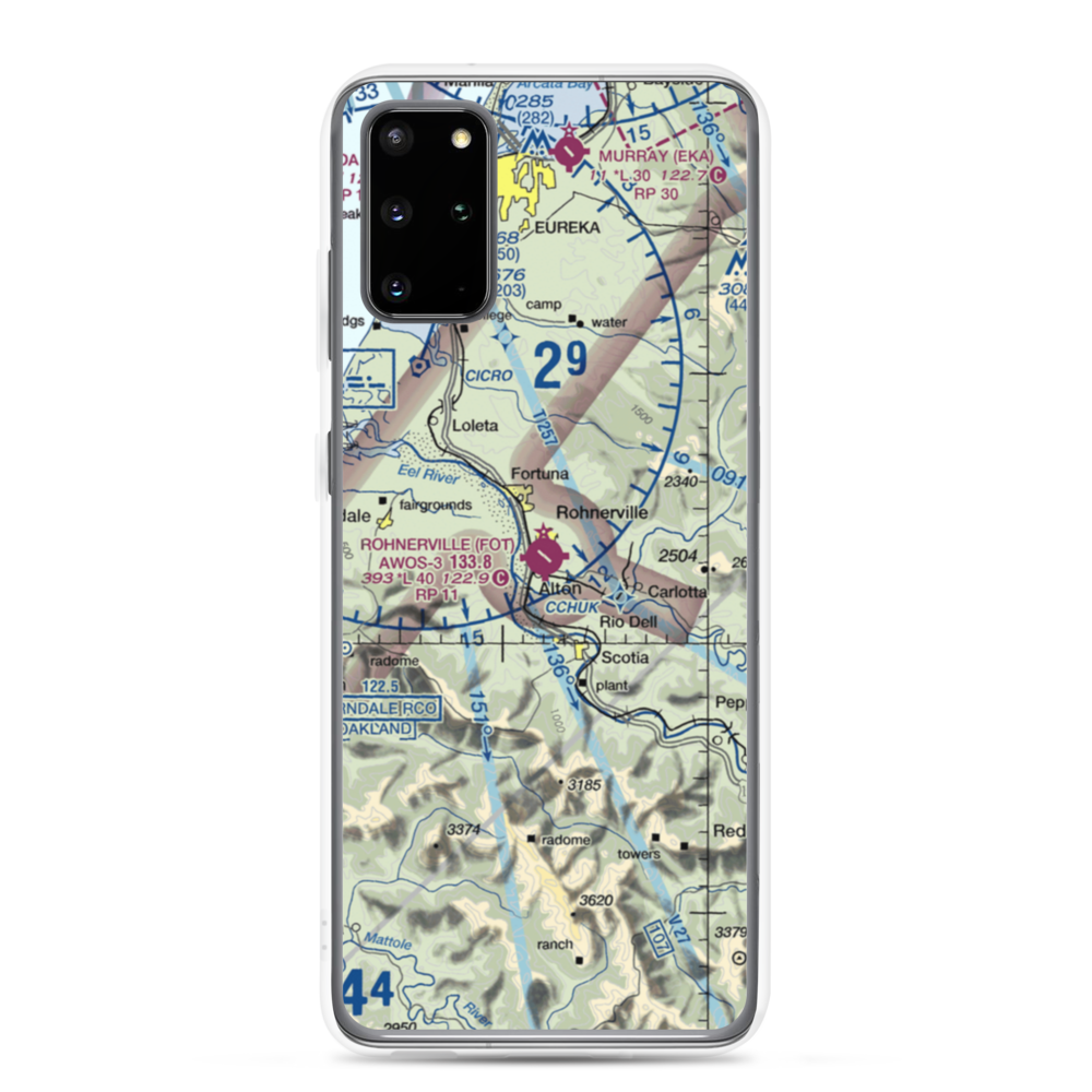 Rohnerville Airport (FOT) VFR Sectional Samsung Case Samsung Galaxy S20 Plus model shown