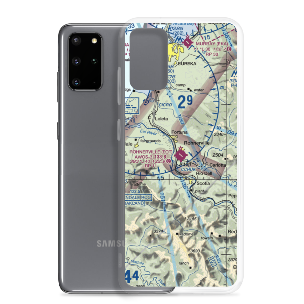 Rohnerville Airport (FOT) VFR Sectional Samsung Case Samsung Galaxy S20 Plus model shown
