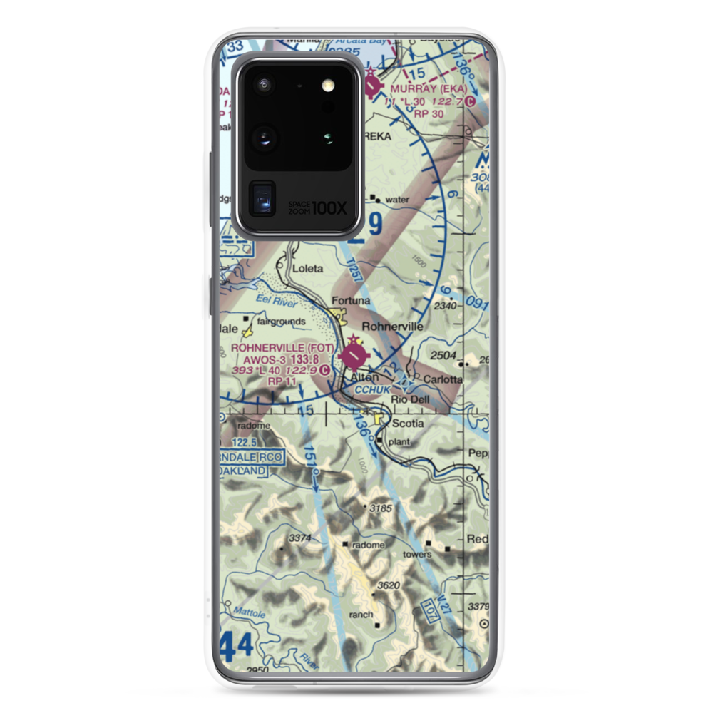 Rohnerville Airport (FOT) VFR Sectional Samsung Case Samsung Galaxy S20 Ultra model shown