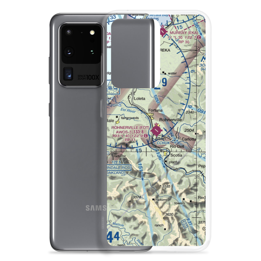 Rohnerville Airport (FOT) VFR Sectional Samsung Case Samsung Galaxy S20 Ultra model shown