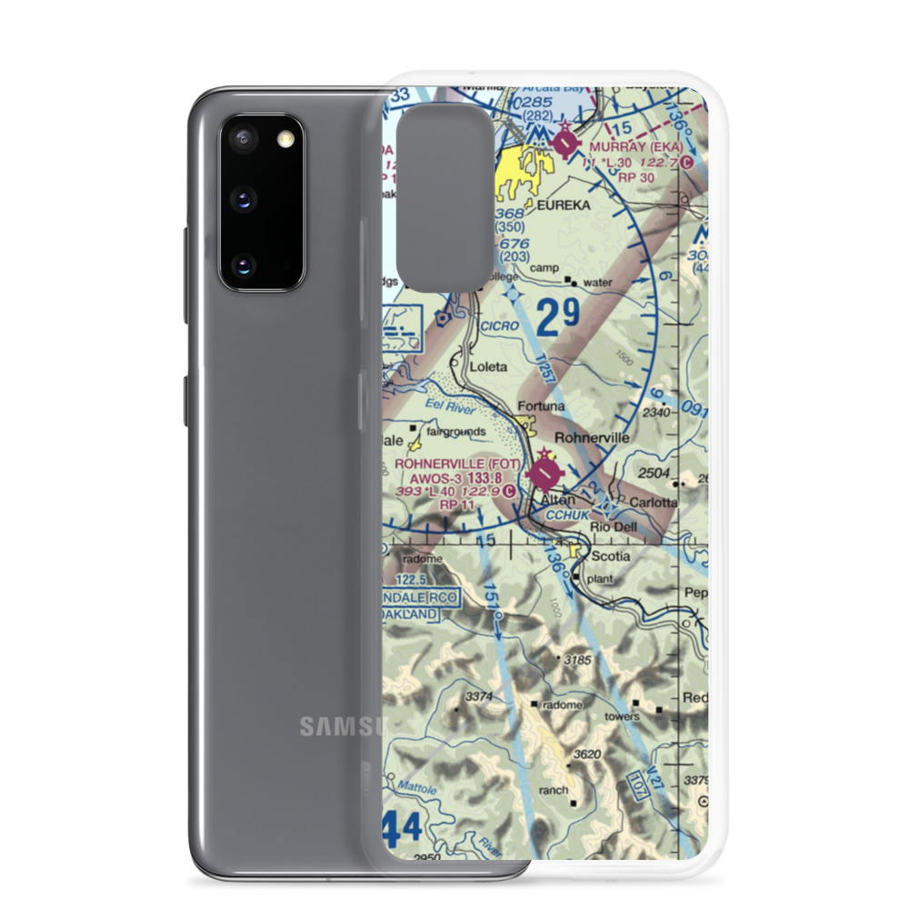 Rohnerville Airport (FOT) VFR Sectional Samsung Case Samsung Galaxy S20 model shown